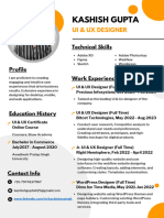 UI & UX - Kashish Resume