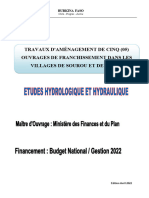 Rapport Hydrologique Et Hydraulique