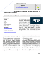 The Potential of Artificial Intelligence in Improving Linguistic Competence A Systematic Literature Review