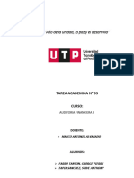 TAREA Avances Del Examen de Las Cuentas Del Estado de Resultados, Ingresos y Gastos