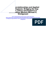 Market Interrelationships and Applied Demand Analysis: Bridging The Gap Between Theory and Empirics in Commodities Markets Michael K. Wohlgenant