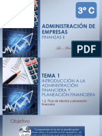 TEMA 1.2 Flujo de Efectivo y Planeación Financiera