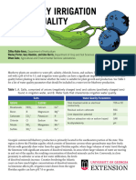 BLUEBERRY IRRIGATION Quality Water