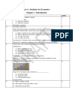 CLASS XI ECONOMICS CH-1-Stat-Introduction (COMPETENCY - BASED TEST ITEMS) MARKS WISE