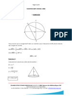 Corrige B. E. P. C. 2008 Epreuve de Mathematiques