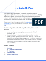 Nonprofit Law in England Wales