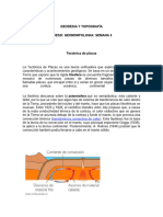 Semana 3 - RELACIÓN - GEOMORFOLOGIA Y LA TECTÓNICA DE PLACAS