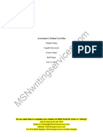 NURS FPX 6610 Assessment 2 Patient Care Plan