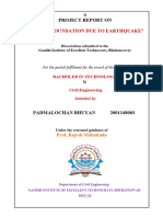 Failure of Foundation Due To Earthquake - B.tech. Project Report