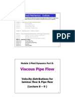 Fluid Mechanics - Lecture 7 - 9 - Viscous + NNF Pipe Flowx