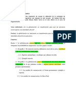 A Modo de Ejemplo - Argumento Pragmático - Análisis