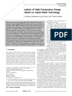 Study of High-Temperature Thermal Energy Storage B