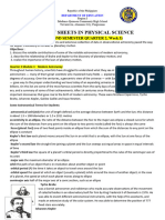 Activity Sheets in Physicl Sci q2 w3