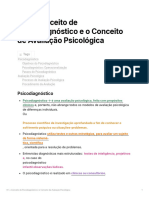 1 - Conceito de Psicodiagnóstico e Avaliação Psicológica