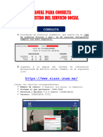 Nuevo Procedimiento Consulta y Registro de Servicio Social