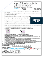 13 04 22 SR SUPER 60, ELITE, TARGET&LIIT Jee Main GTM 10 Q PAPER