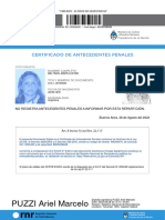 Certificado Reincidencia