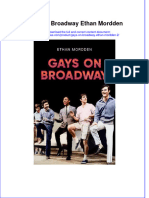 Gays On Broadway Ethan Mordden 2 Full Chapter