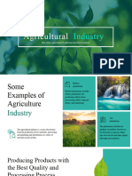 Green Clean Agricultural Industry Presentation Template