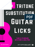 Tritone Substitution Licks - Free PDF Guitar Book