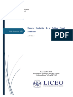 Actividad 3-Ensayo Evolución de La Política Fiscal Mexicana