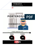 TEMARIO 19 PLAZAS PORTEROS AYUNTAMIENTO DE CORDOBA 1a PARTE