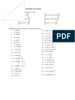 Differentiation Formulas For Trigonometric, Exponential, and Logarithmic Functions