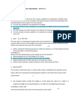 Interpreting Nonlinear Expressions Level 3-4