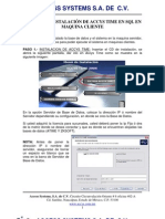 Instalación Accys Time en SQL Cliente
