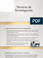 Técnicas de Investigación