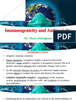 Immunogenicity and Antigenicity