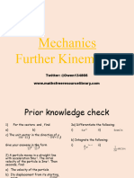 8 M Further Kinematics