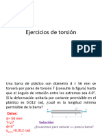 Ejercicios de Torsión