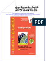 Sante Publique Reussir Les Ecni 4Th Edition College Universitaire Des Enseignants de Sante Publique Download 2024 Full Chapter