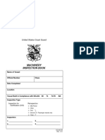 Cg-840 Machinery Inspection Book