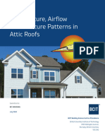 Temperature Airflow and Moisture Patterns in Attic Roofs