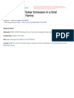 Assessment of Flicker Emission in A Grid Connected Wind Farms