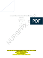 Nurs FPX 4030 Assessment 4 Remote Collaboration and Evidence Based Care