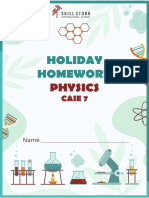 Holiday Homework - Phy - CAIE 7