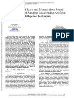 Prediction of Rock and Mineral From Sound Navigation and Ranging Waves Using Artificial Intelligence Techniques