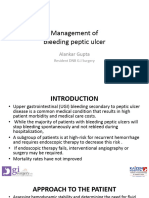 Management of Bleeding Peptic Ulcer: Alankar Gupta