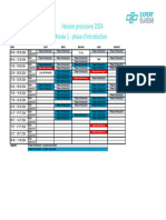 Emploi Du Temps Phase Dintroduction 2024