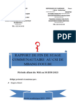 Rapport de Stage Communautaire