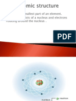 Atom Is The Smallest Part of An Element. An Atom Consists of A Nucleus and Electrons Rotating Around The Nucleus