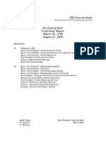 EDC Internal Audit: Distribution