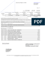 Carte Air France KLM - American Express Gold Relevé de Compte