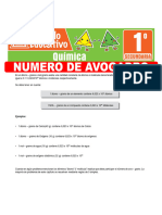 Numero de Avogadro para Primer Grado de Secundaria