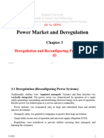 Deregulation & Reconfiguring Power System