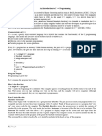 C Plus Plus Lecture Note 2022