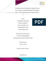 Unidad 2 - Paso 3 - Ágora de Filosofía para Niños - Rúbrica de Evaluación y Entrega de La Actividad